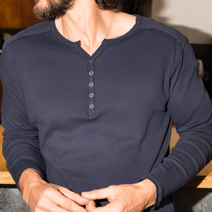 Men's Long Sleeve Henley
