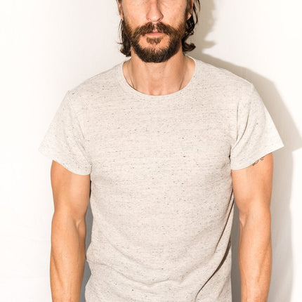Men's Novelty Texture Crew Neck Tee