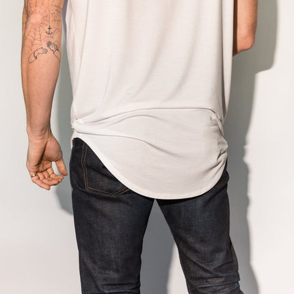Men's Modal Curved Bottom Crew Tee