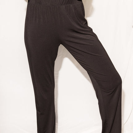 WOMEN'S MODAL LOUNGE PANT - BLACK