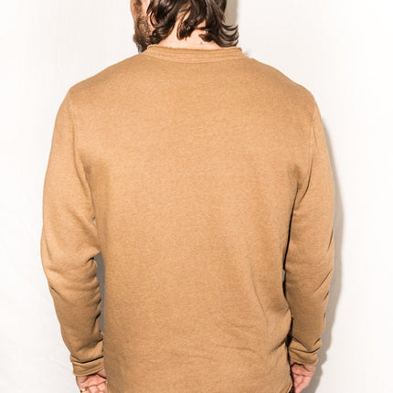 Men's French Terry Raw Neck Pocket Sweater