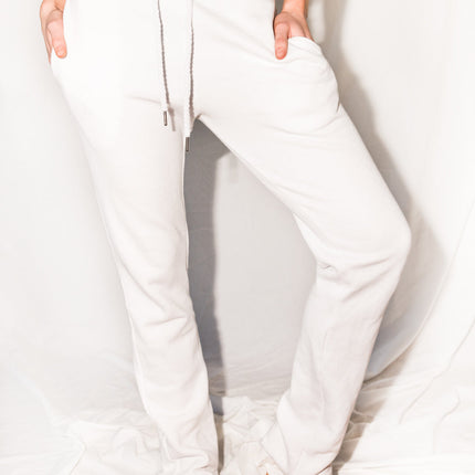 WOMEN'S FRENCH TERRY SWEATPANT - WHITE