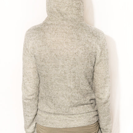 Women's Melange Knit Pullover Hoodie - Army
