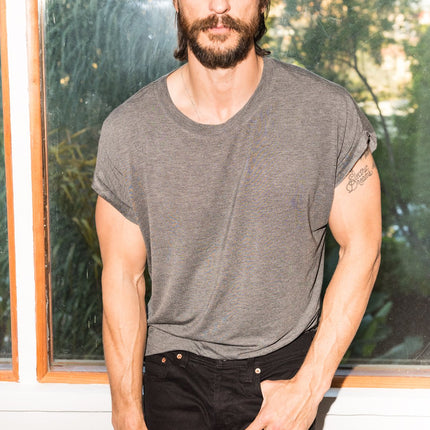 Men's Modal Curved Bottom Crew Tee