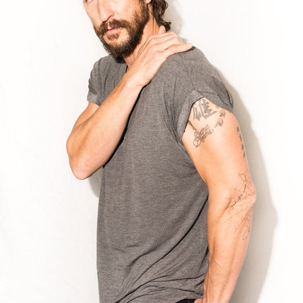 Men's Modal Curved Bottom Crew Tee
