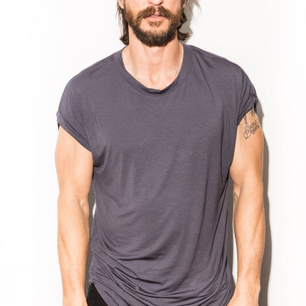 Men's Modal Curved Bottom Crew Tee