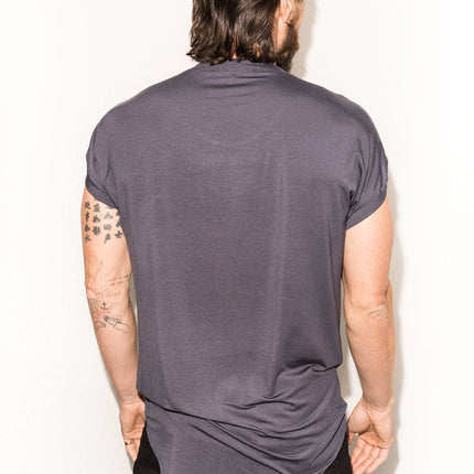 Men's Modal Curved Bottom Crew Tee