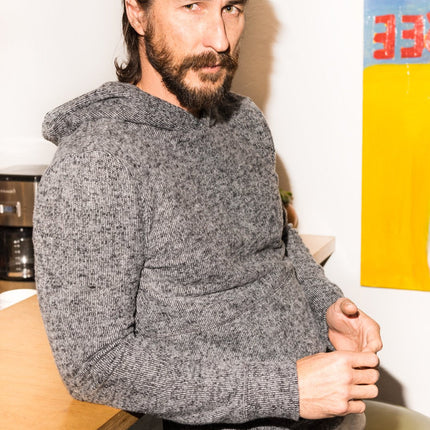 Men's Soft Knit Melange Pullover Hoodie