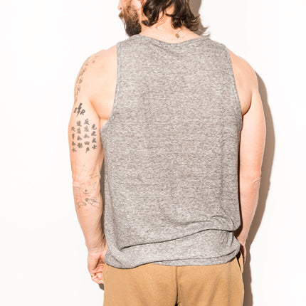 Men's Scoop Neck Tank Top - Mini Stripe