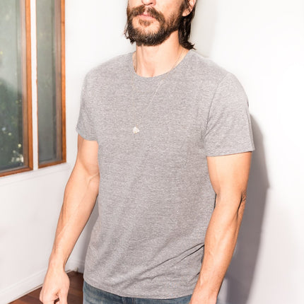 Men's Jersey Crew Neck Curved Pocket Tee