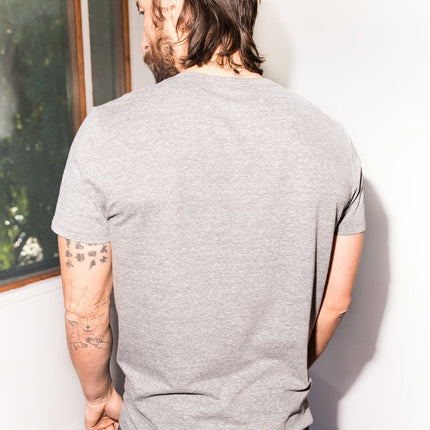 Men's Jersey Crew Neck Curved Pocket Tee