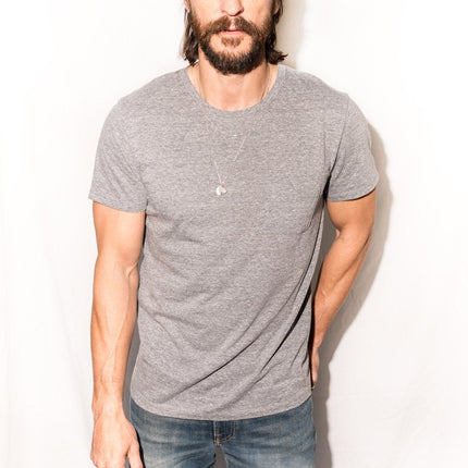 Men's Jersey Crew Neck Curved Pocket Tee