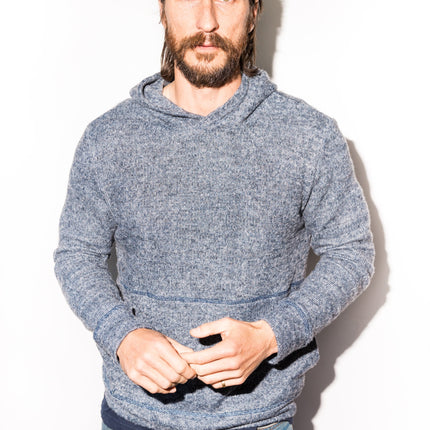Men's Soft Knit Melange Pullover Hoodie
