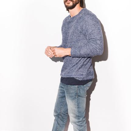 Men's Soft Knit Melange Pullover Sweater