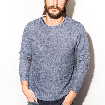 Men's Soft Knit Melange Pullover Sweater