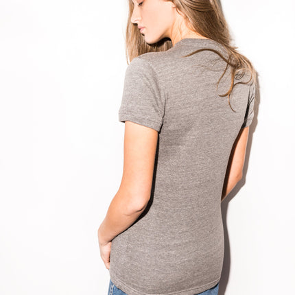 WOMEN'S FRENCH TERRY TEE - HEATHER GREY