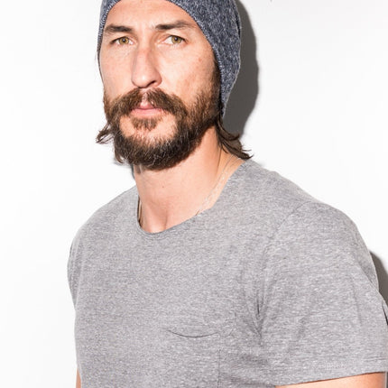 Melange Knit Beanie Cap - Long