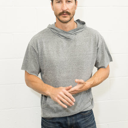 Men's Jersey Tee Kangaroo Pocket Hoodie