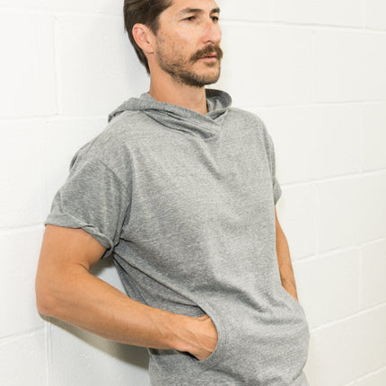 Men's Jersey Tee Kangaroo Pocket Hoodie