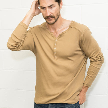 Men's Long Sleeve Henley