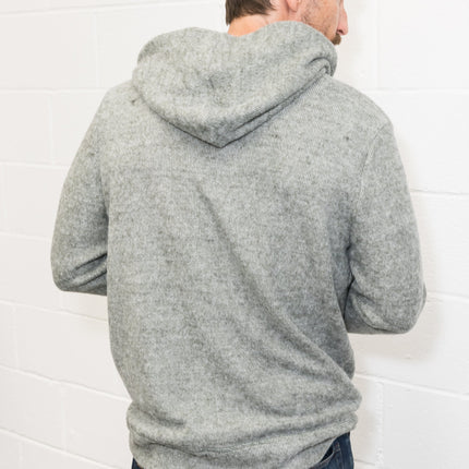 Men's Soft Knit Melange Zip Front Hoodie