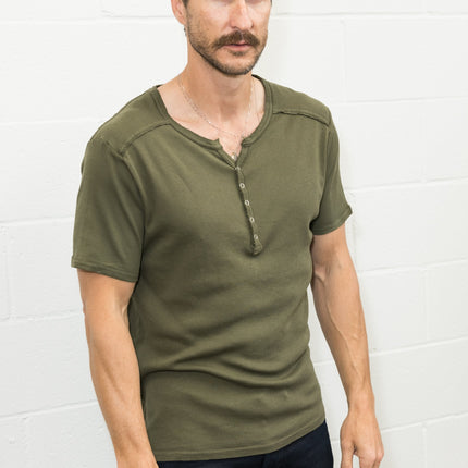 Men's Henley Short Sleeve