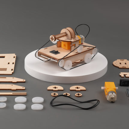 Rubber Bands Tank DIY Kit, Educational STEM Toy