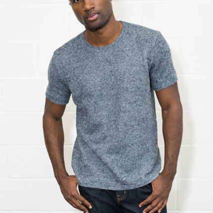 Men's Soft Knit Melange Short Sleeve Crew Tee