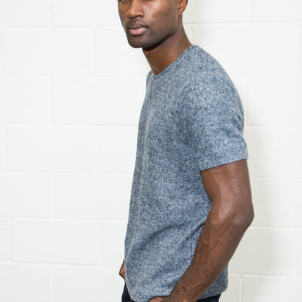 Men's Soft Knit Melange Short Sleeve Crew Tee