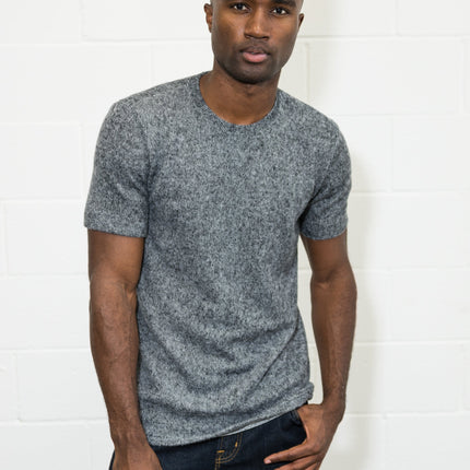 Men's Soft Knit Melange Short Sleeve Crew Tee