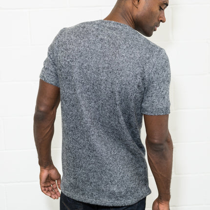 Men's Soft Knit Melange Short Sleeve Crew Tee