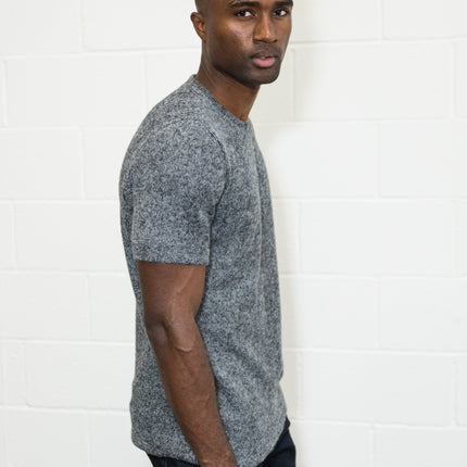 Men's Soft Knit Melange Short Sleeve Crew Tee