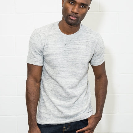Men's Soft Knit Melange Short Sleeve Crew Tee
