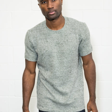 Men's Soft Knit Melange Short Sleeve Crew Tee