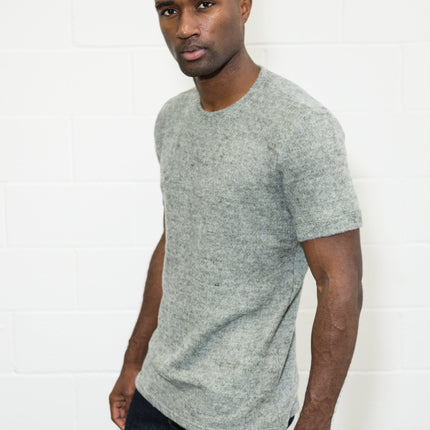 Men's Soft Knit Melange Short Sleeve Crew Tee