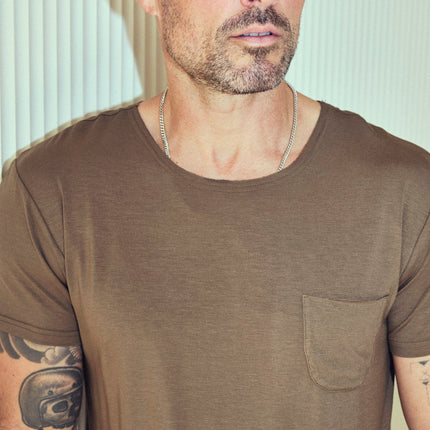 Men's Modal Pocket Sailor Crew Neck Tee