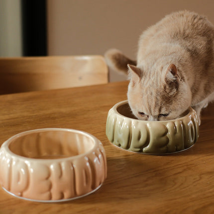 Puff Pet Bowl - Gradient Caramel