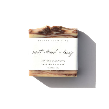 Sweet Almond + Honey Handmade Tallow and Goat Milk Soap Bar