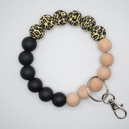 Leopard Block Wristlet