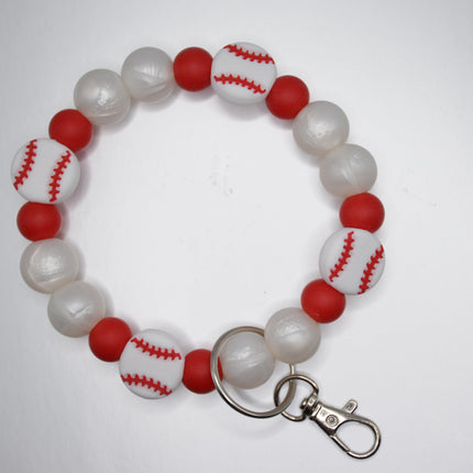 Baseball Pearl Wristlet
