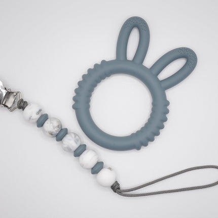 Bunny Teether Set // Gray