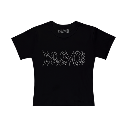 DUMB LOGO BABY TEE (BLACK)