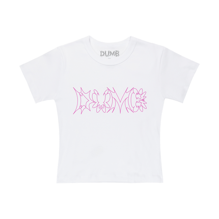DUMB LOGO BABY TEE (WHITE)