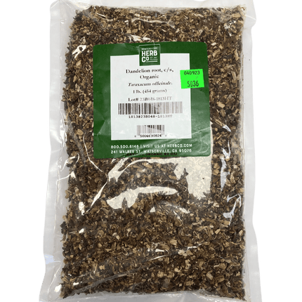Dandelion Root, Organic, Cut, Sifted