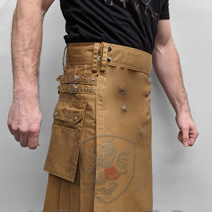 Utility Kilt – GlenTorin, Dark Khaki
