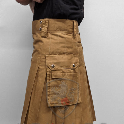 Utility Kilt – GlenTorin, Dark Khaki