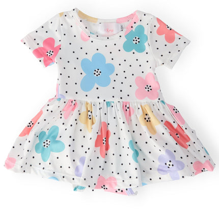 Dots & Daisies S/S Twirl Bodysuit