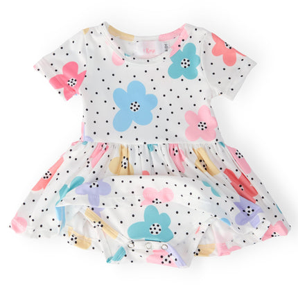 Dots & Daisies S/S Twirl Bodysuit