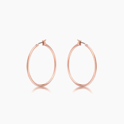 37mm  Elegant Rosegold Hoop Earrings