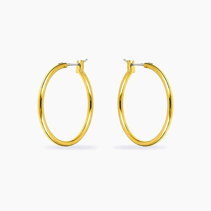 Yasmin 14k Gold Medium Hoop Earrings